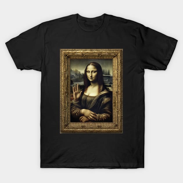 Impeccable Likeness AI Generated Mona Lisa T-Shirt by MustardSoda